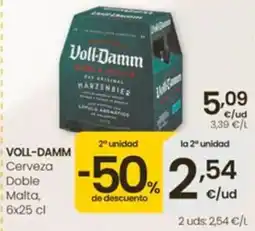 Eroski Voll-Damm Cerveza Doble Malta oferta