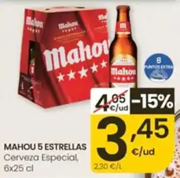 Eroski Mahou 5 estrellas oferta