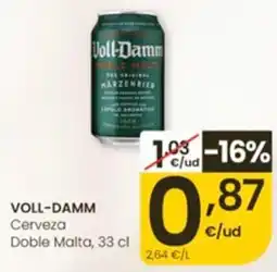 Eroski Voll-Damm Cerveza Doble Malta oferta