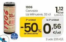 Eroski 1906 cerveza la milnueve oferta