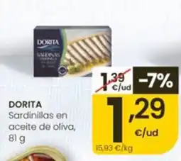 Eroski Dorita sardinillas en aceite de oliva oferta
