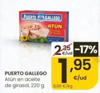Eroski Puerto Gallego atún en aceite de girasol oferta