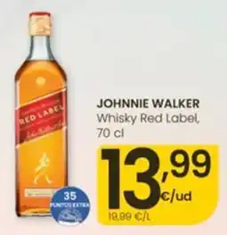 Eroski johnnie walker whisky red label oferta
