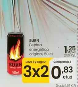 Eroski Burn bebida energética original oferta