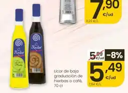 Eroski Recidor licor de baja graduación de hierbas o café oferta