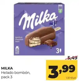 Alimerka Milka helado bombón oferta