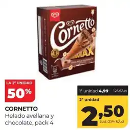 Alimerka Cornetto helado avellana y chocolate oferta