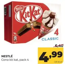 Alimerka Nestlé cono kit kat oferta