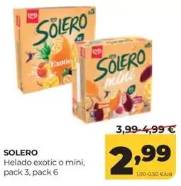 Alimerka Solero helado exotic o mini oferta