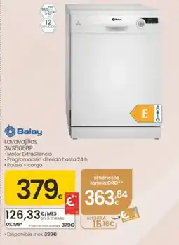 Eroski Balay lavavajillas 3VS506BP oferta