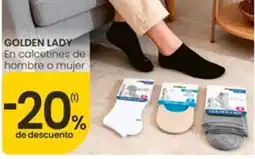 Eroski Golden Lady en calcetines de hombre o mujer oferta