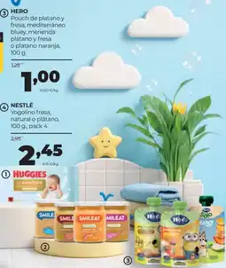 Alimerka Hero pouch de platano y fresa, mediterráneo bluey, merienda platano y fresa o platano naranja oferta