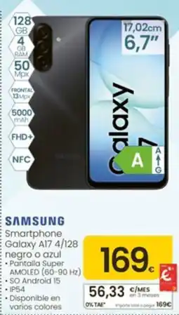 Eroski samsung smartphone galaxy a17 4/128 oferta