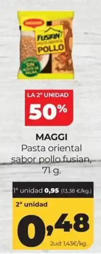 Alimerka Maggi pasta oriental sabor pollo fusian oferta