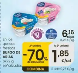 Eroski Burgo de Arias quesos frescos oferta