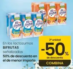 Eroski Bifrutas En los lactozumos oferta