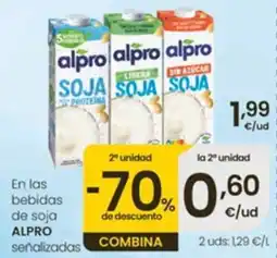 Eroski alpro bebidas de soja oferta