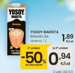 Eroski Yosoy barista bebida de avena oferta