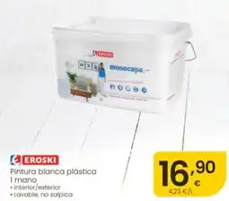 Eroski eroski pintura blanca plástica 1 mano oferta