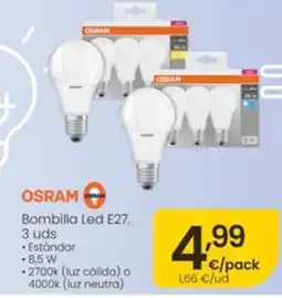 Eroski Osram bombilla led e27 oferta