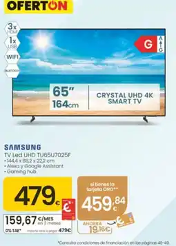 Eroski Samsung tv led uhd tu65u7025f oferta