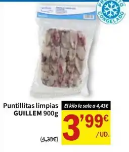 SPAR guillem puntillitas limpias oferta
