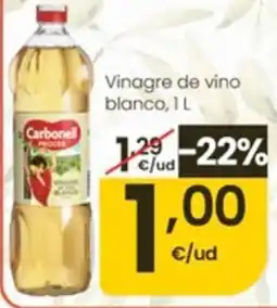 Eroski Carbonell vinagre de vino blanco oferta