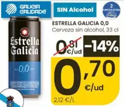 Eroski Estrella Galicia 0,0 oferta