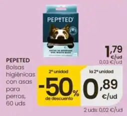Eroski Pepeted bolsas higiénicas con asas para perros oferta