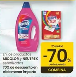 Eroski Neutrex micolor En los productos oferta