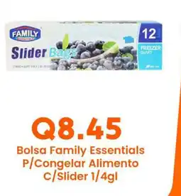 Suma Supermercados Family Bolsa Essentials Slider Bags oferta