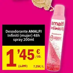 SPAR amalfi desodorante infiniti oferta