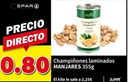 SPAR Manjares champiñones laminados oferta