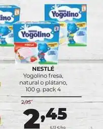 Alimerka Nestlé - yogolino fresa natural o platano oferta