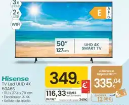 Eroski Hisense TV Led UHD 4K 50A6S oferta