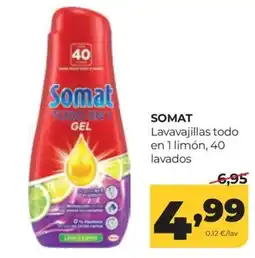 Alimerka Somat lavavajillas todo en 1 limón oferta