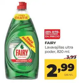 Alimerka Fairy lavavajillas ultra poder oferta