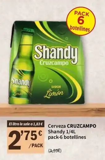 Shandy Cruzcampo Cerveza