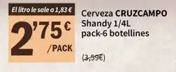 SPAR Cerveza Cruzcampo Shandy oferta