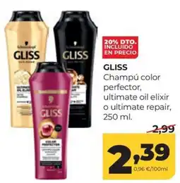 Alimerka Gliss champú color perfector oferta