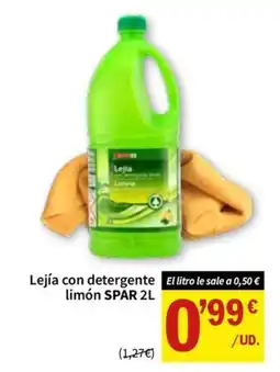 SPAR SPAR lejía con detergente limón oferta