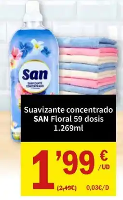 SPAR San suavizante concentrado floral oferta