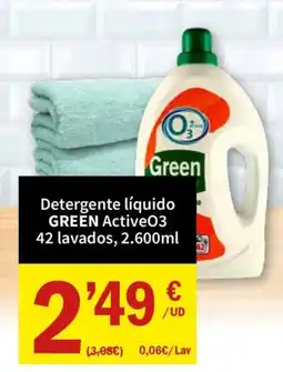 SPAR Green detergente líquido oferta