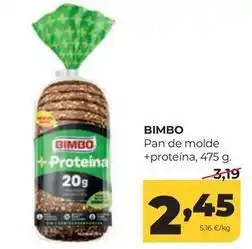 Alimerka Bimbo - pan de molde + proteina oferta