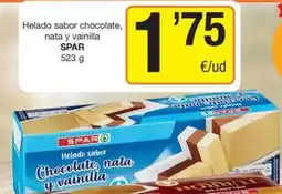 Economy Cash Spar - helado sabor chocolate, nata y vainilla oferta