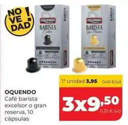 Alimerka Oquendo - cafe barista excelsor o gran reserva oferta