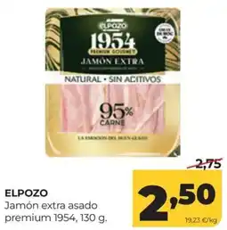 Alimerka Elpozo jamón extra asado premium 1954 oferta