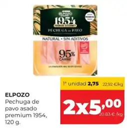 Alimerka Elpozo pechuga de pavo asado premium 1954 oferta