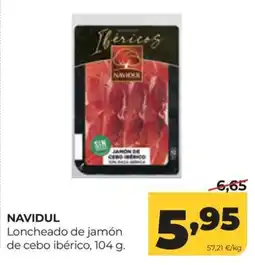 Alimerka Navidul loncheado de jamón de cebo ibérico oferta