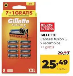 Alimerka Gillette cabezal fusion 5 oferta
